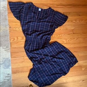 Old Navy Plaid Midi Dress